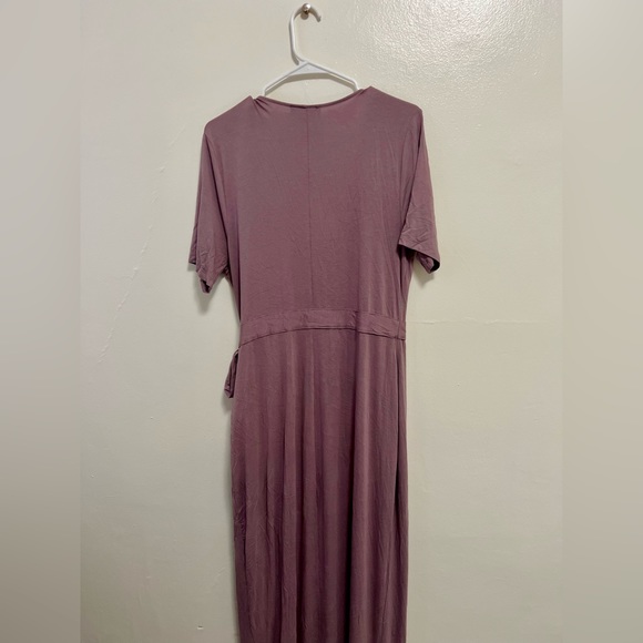 Forever21 Plus Taupe Maxi Wrap Dress - Picture 4 of 5